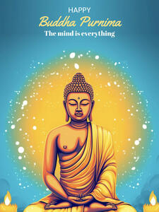 buddhapurnimaposter maker art prayer