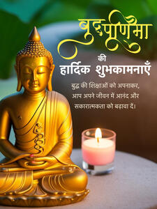 buddhapurnimaposter maker prayer art