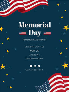 Advertisement Memorial Day Poster